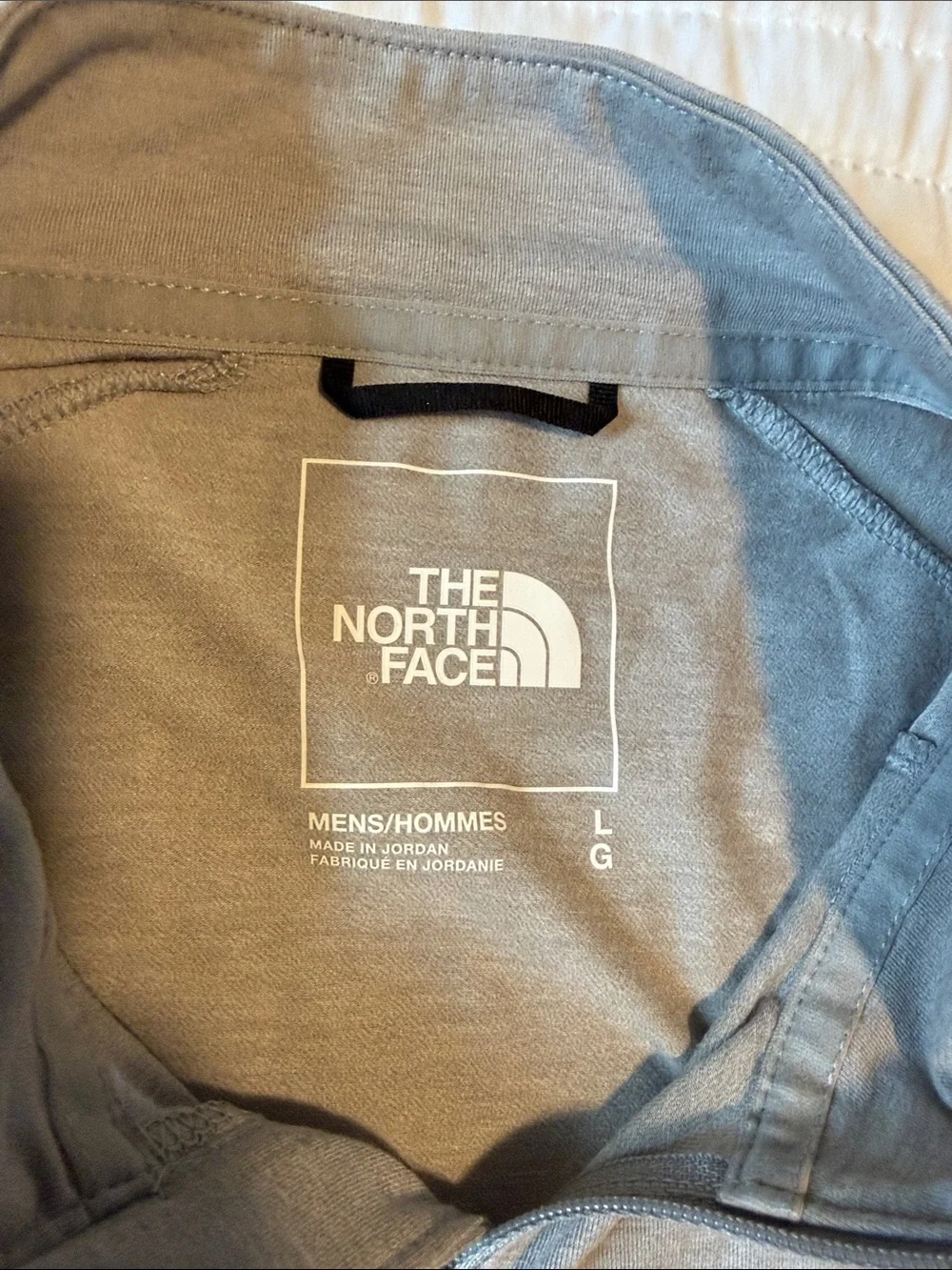 The North Face Men’s Light Gray Quarter-Zip Pullover